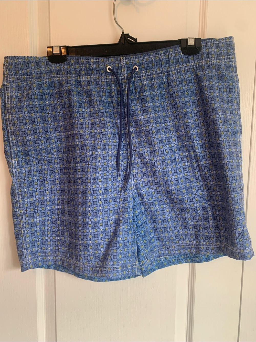 Nautica Blue Patterned Men’s Swim Trunks